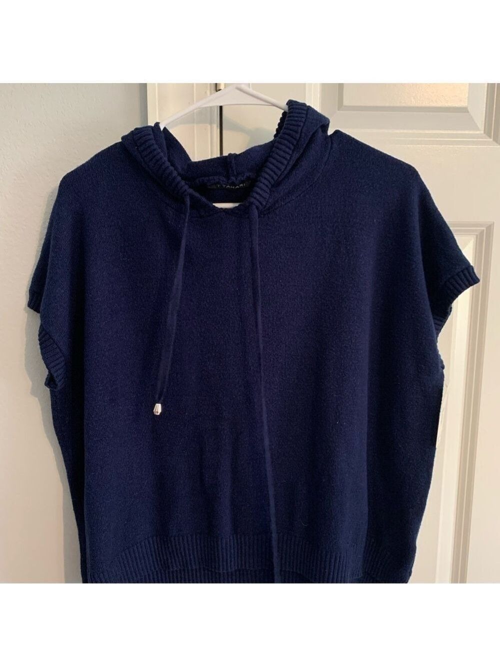 T Tahari Deep Blue Sleeveless Sweater
